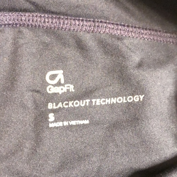 GapFit Leggings, Mint/Navy Stripe - Picture 9 of 10